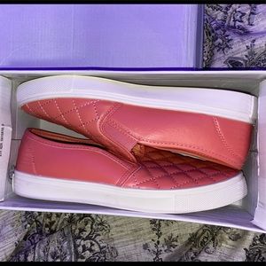 NEW PINK SLIP ON VANS SHOES